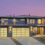 Beautiful Exterior of New Luxury Home at Twilight